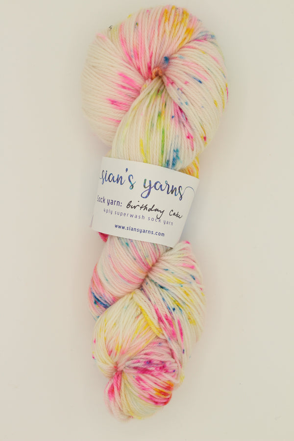 Sock Yarn - Birthday Cake